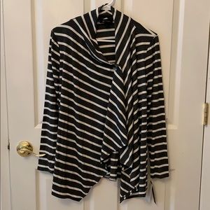 AB Studio striped cardi wrap